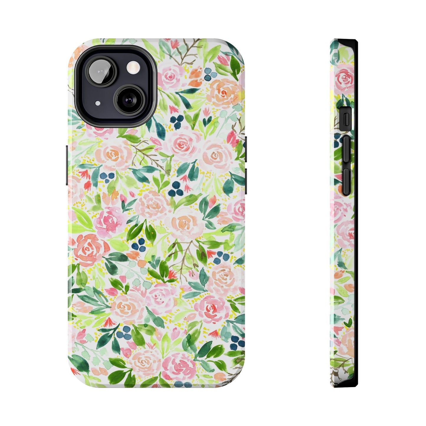 Floral Watercolor Tough Phone Case