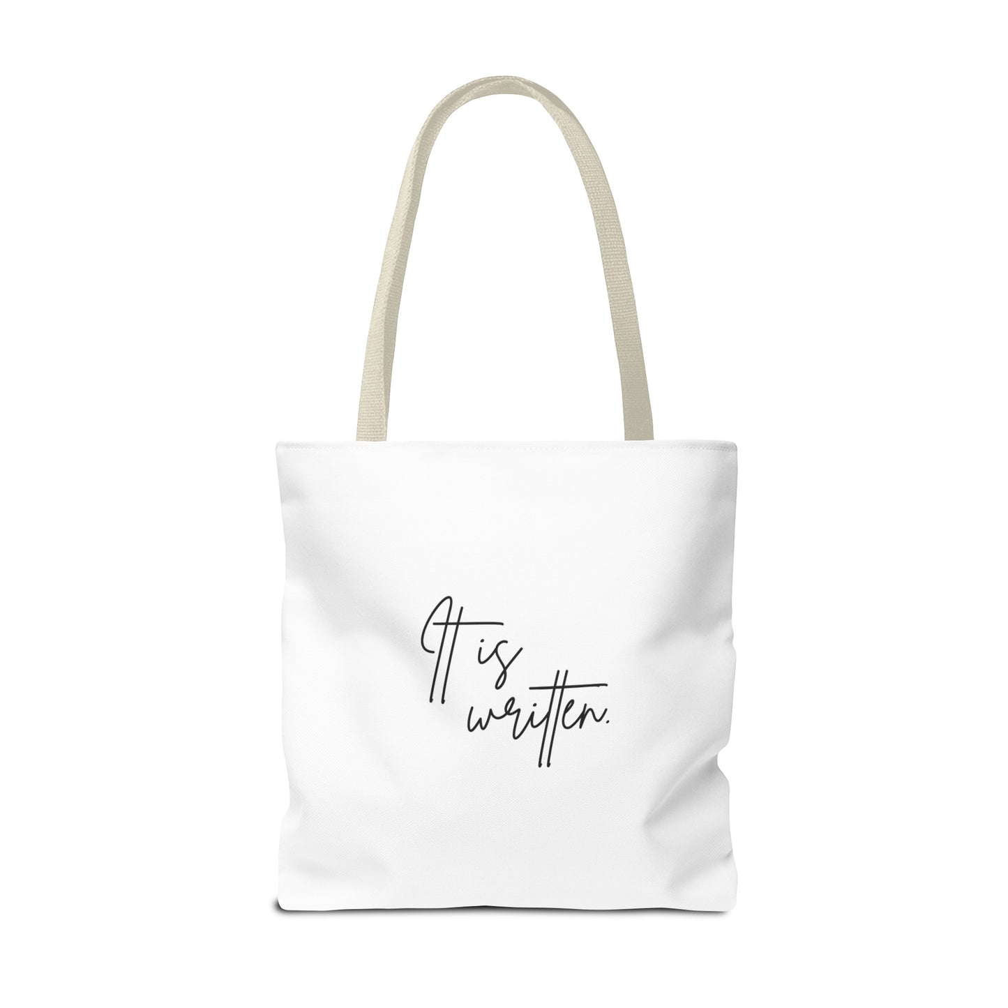 "It Is Written" Scripture Tote Bag