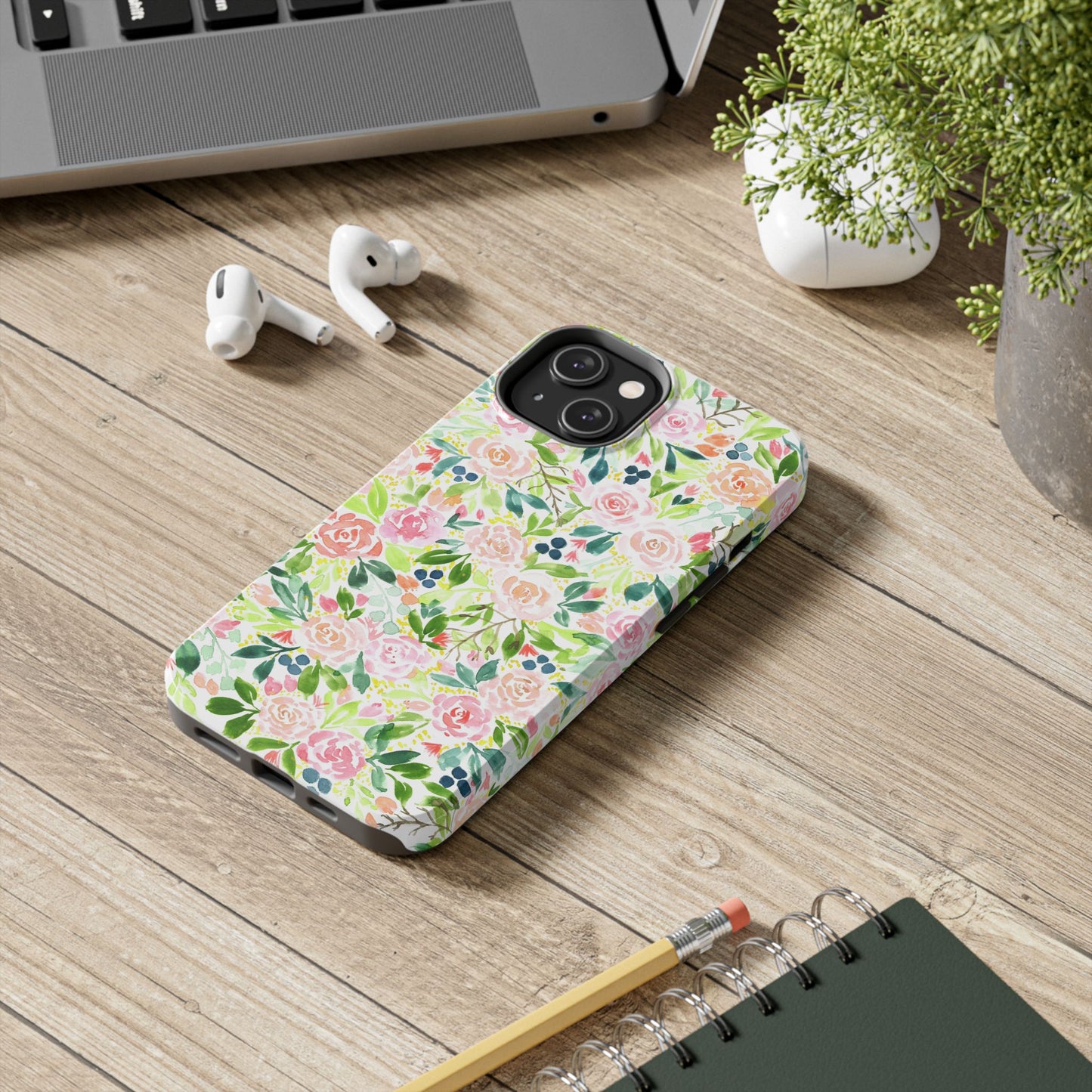 Floral Watercolor Tough Phone Case