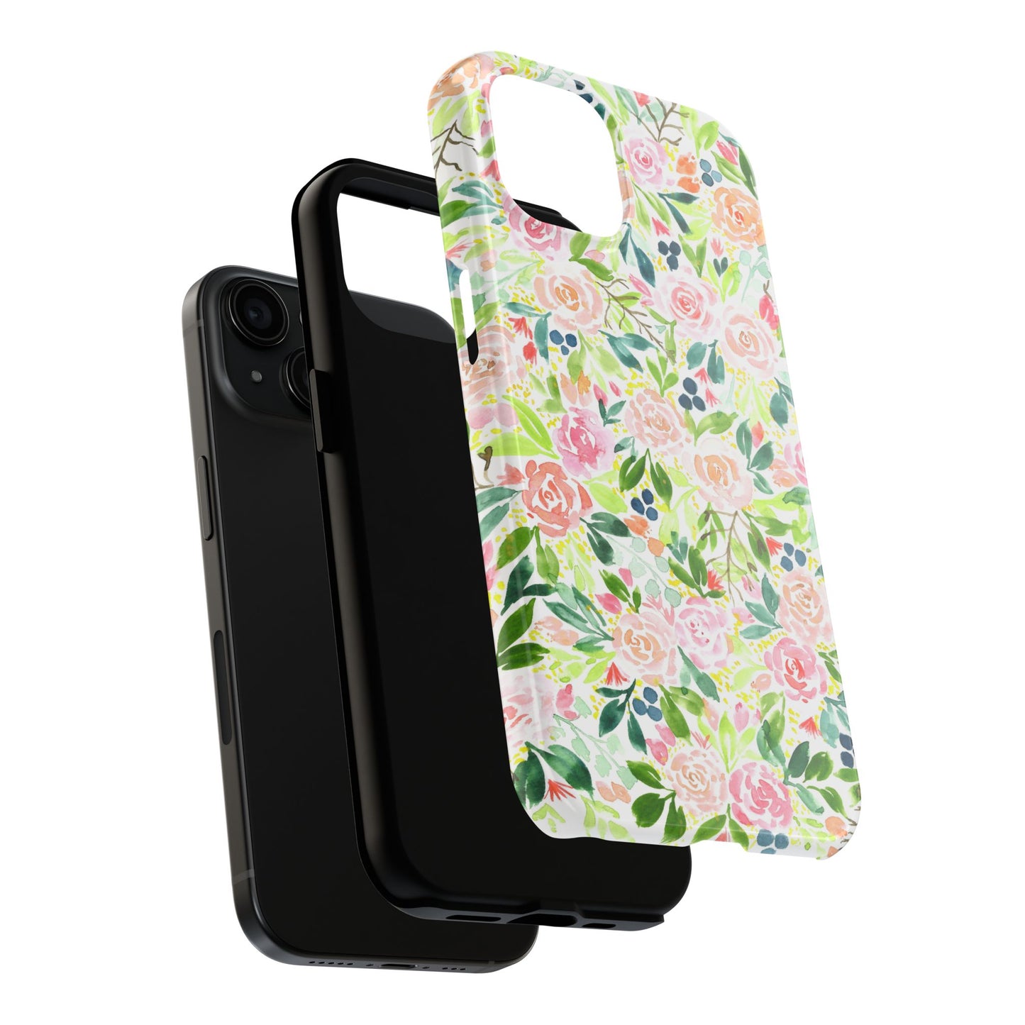 Floral Watercolor Tough Phone Case