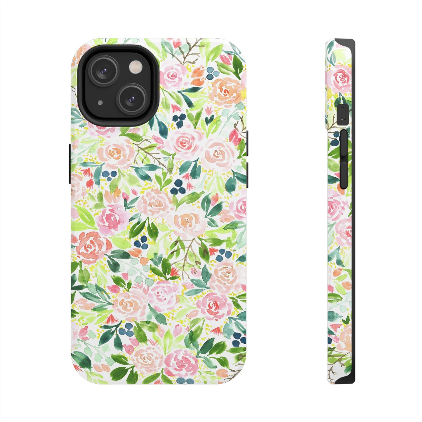 Floral Watercolor Tough Phone Case