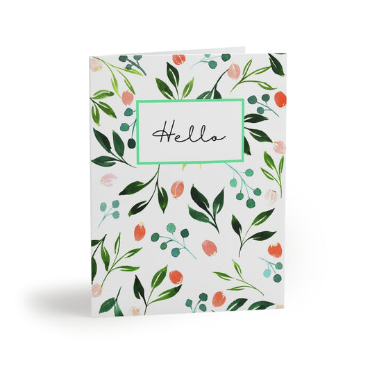 "Hello" Blank Greeting Cards (Set of 8)